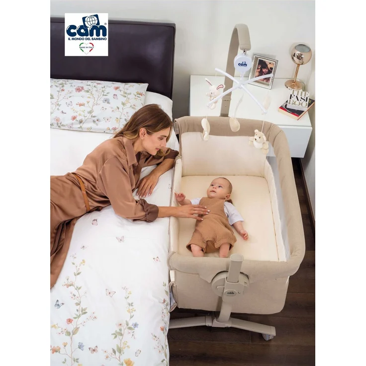 Baby Beistellbett Cullami | Mehr Farben verfügbar | inkl. Wippfunktion | 8-fach höhenverstellbar – Bild 4