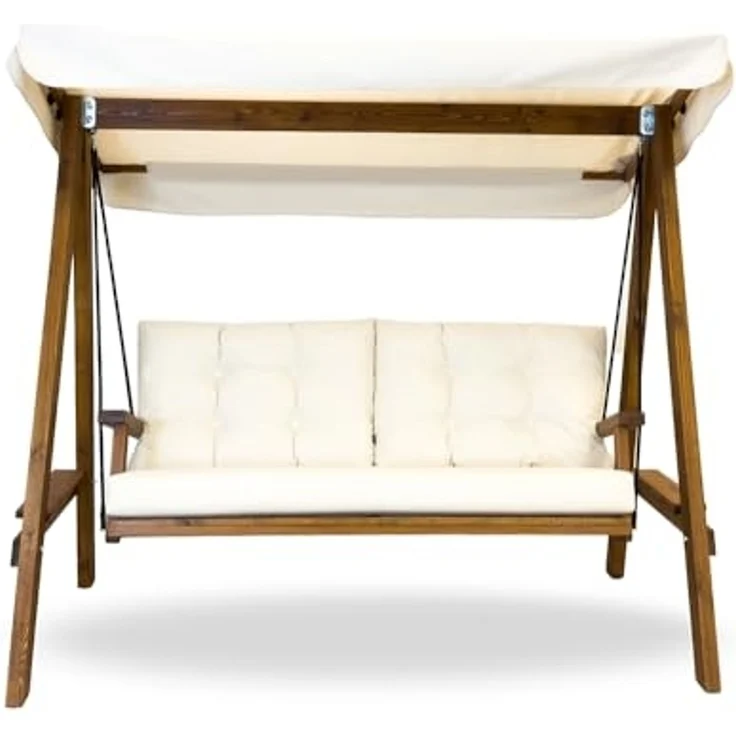 Westmann Holz Hollywoodschaukel Pera 2000 | Beige – Bild 2