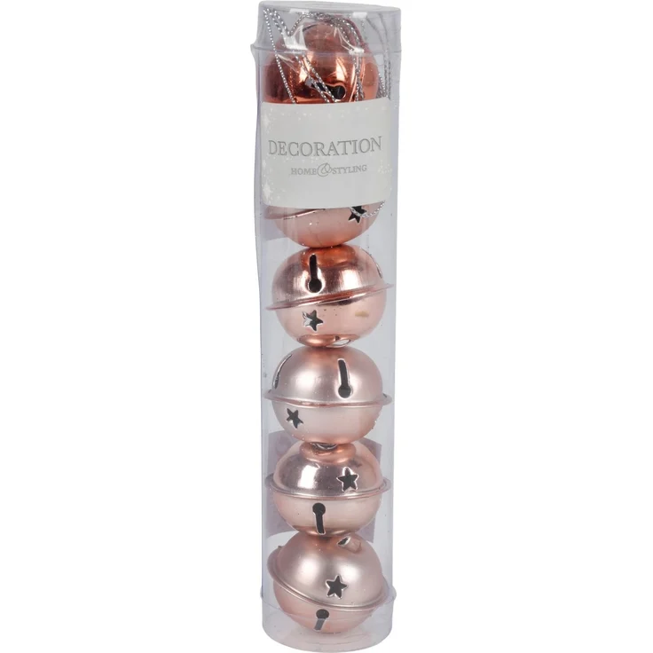 Weihnachts-Glöckchen Baumschmuck 6er Set Anhänger matt&glänzend ø 4cm Dekoration