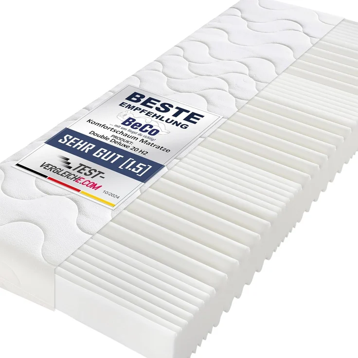 7-Zonen Matratze Double DeLuxe: TÜV-geprüft & Made in Germany 160x200 H3 – Bild 2