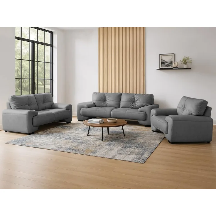Beautysofa Big-Sofa Polstergarnitur Omega Set 3+2+1 Sofa Wohnzimmer Sofagarnitur, Modern Design