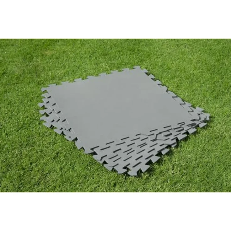 Bestway | Flowclear Pool-Bodenschutzfliesen XL-Pack | 18 Stück á 50 x 50 cm | Grau | ideal um Schutz des Poolbodens und des Rasens – Bild 6
