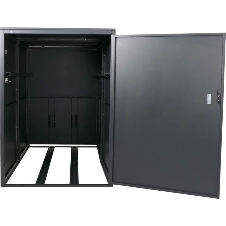 Mendler 2er-Fahrradgarage HWC-L56c, abschließbar, Metall Anthrazit, 160 x 113 x 209 cm – Bild 8