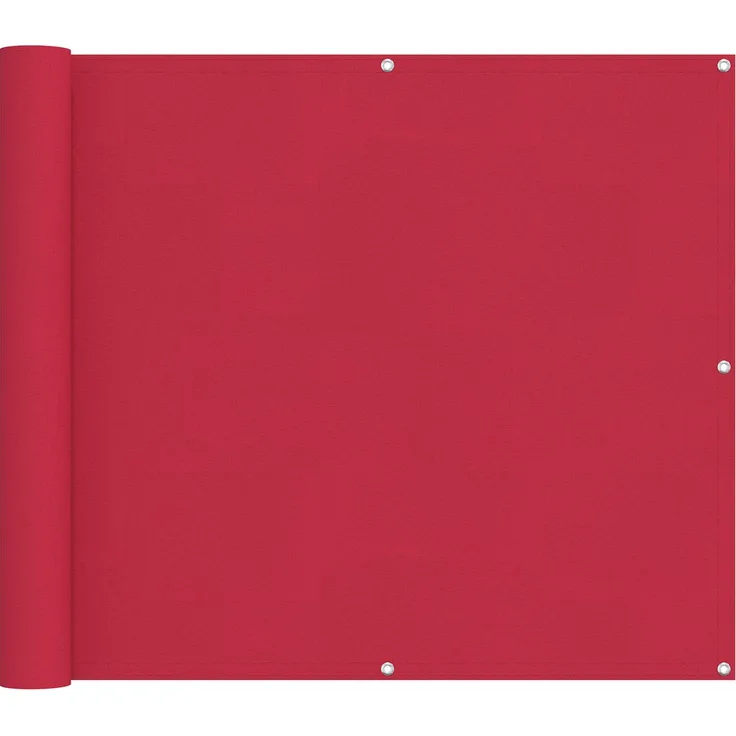 vidaXL Balkonsichtschutz Bordeauxrot 90x200 cm Oxford-Stoff 42030892