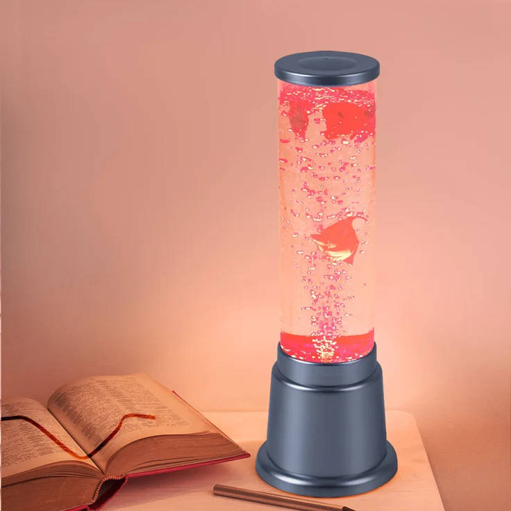 RGB LED Wassersäule mit Deko-Fischen, Farbwechsler – Bild 6