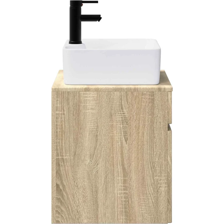 vidaXL Waschbeckenschrank Sonoma-Eiche 59 x 44,5 x 50 cm Holzwerkstoff 3404292 – Bild 6