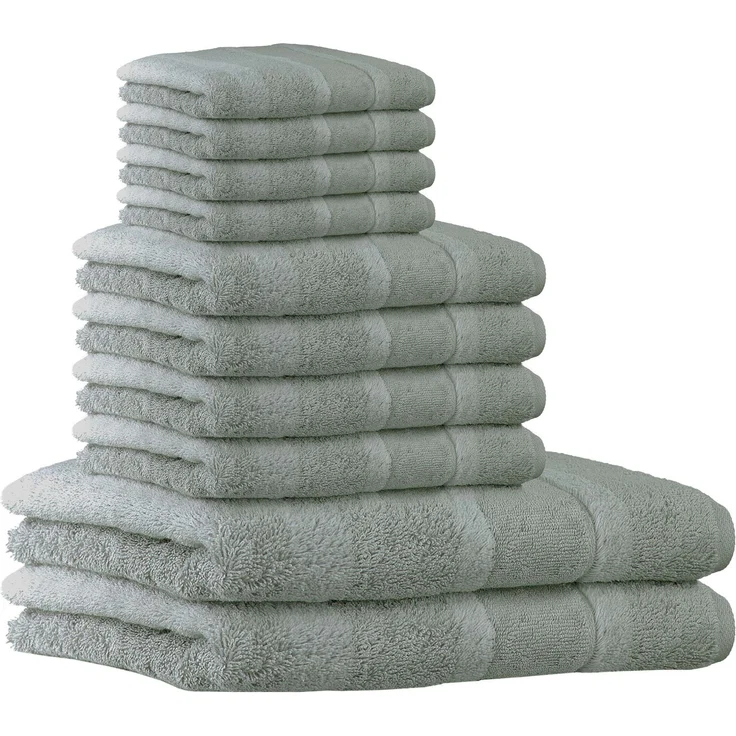 CAWÖ Handtuch Set, 10-tlg. - Noblesse2, 2x Duschtuch, 4x Handtuch, 4x Gästetuch Platin Set – Bild 1
