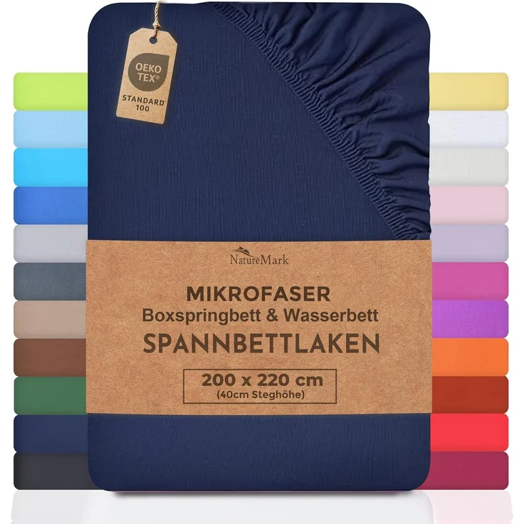 NatureMark Waschhandschuh 10er-Set Frottier Waschhandschuhe, 100% Baumwolle (10-St), Premium Frottier Waschhandschuhe, 15x21cm, Dunkel grün – Bild 1