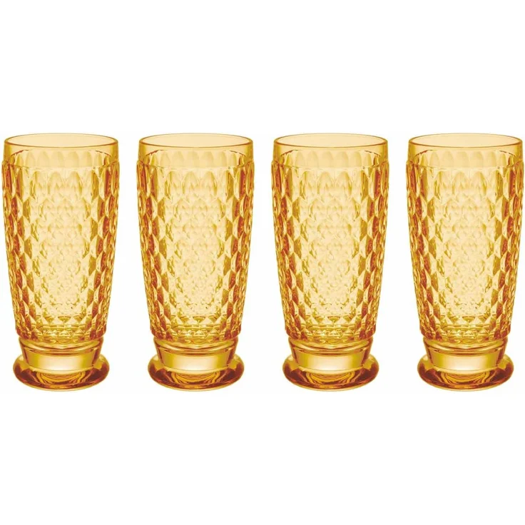Villeroy & Boch Boston Coloured Longdrinkglas 400 ml Saffron 4er Set – Bild 1