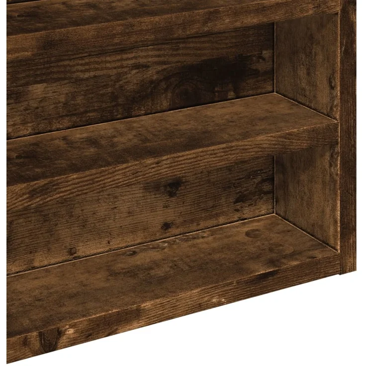 vidaXL Vitrinenschrank Räuchereiche 60x8,5x58 cm Holzwerkstoff 847965 – Bild 7