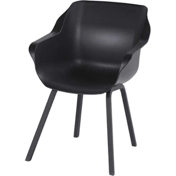 Sophie Element Dining Sessel 2er Set (carbon black / carbon black)