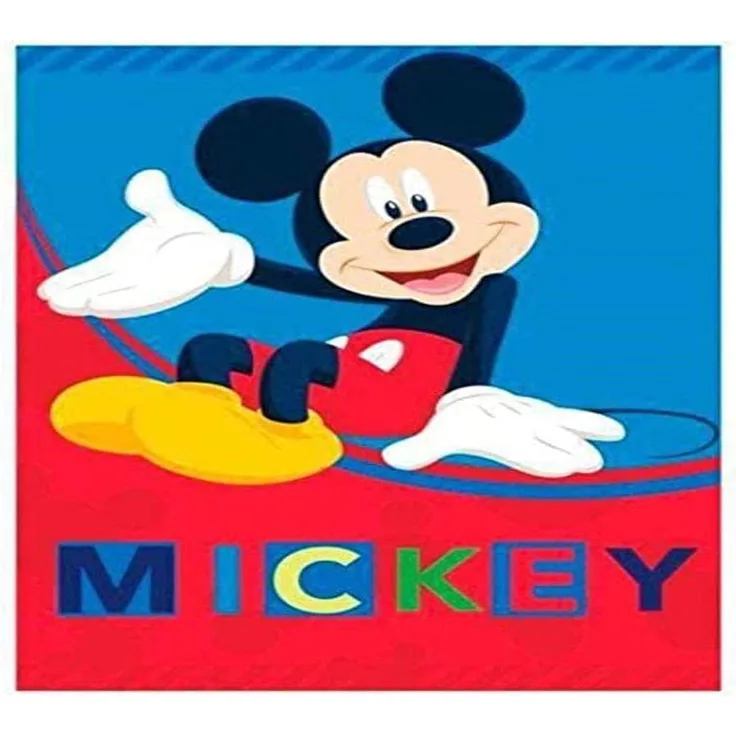 Vliesdecke Mickey Mouse junior 100x140 cm rot/blau