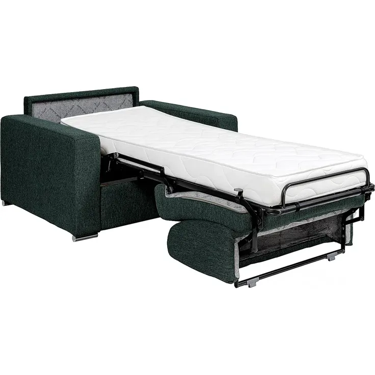 Vente-unique - CALITO Sessel Stoff Grün - B 95 cm x H 85 cm x L 126 cm – Bild 4