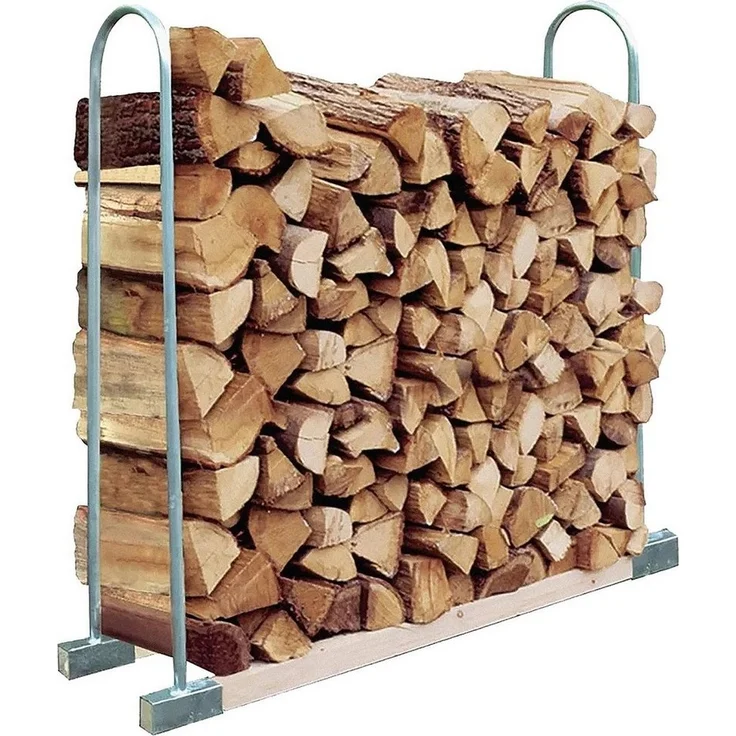 TrendLine Kaminholzstapelhilfe 150cm Höhe mit Rohrbügel Holzlager Kaminholzregal – Bild 4