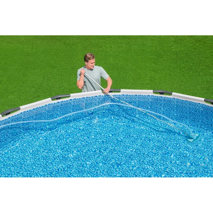Poolpflege Basis-Set AquaClean™ mit pumpenbetriebenem Poolsauger & Kescher für Poolgrößen bis 610 cm – Bild 2
