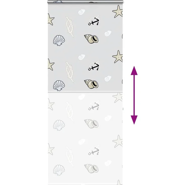 vidaXL Duschrollo mit Kassette 90x240 cm Stoffbreite 86 cm 4015011 – Bild 5