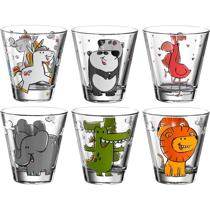 Leonardo BAMBINI 1 Kinderbecher 215 ml 6er Set Sortiert