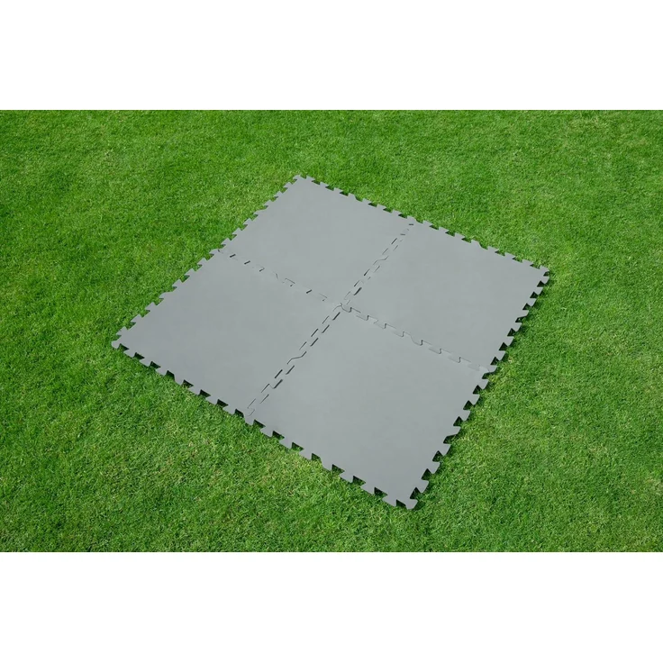 2,25 m² Bodenschutzplatten 9 Stück 50x50cm grau Poolunterlage Poolunterboden Schwimmbecken – Bild 6