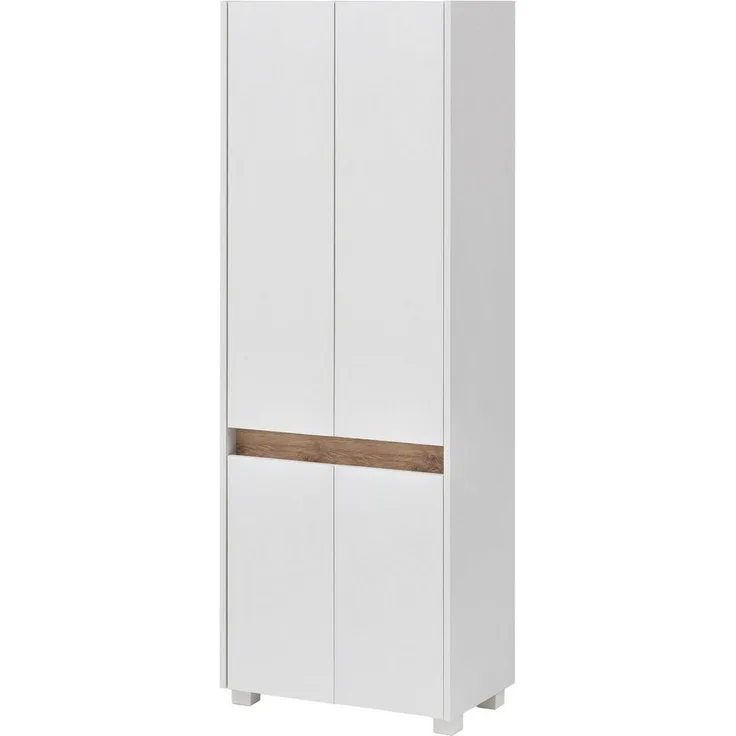 Schildmeyer Hochschrank 701514 Cosmo, 57 x 164,5 x 33 cm (BxHxT), weiß