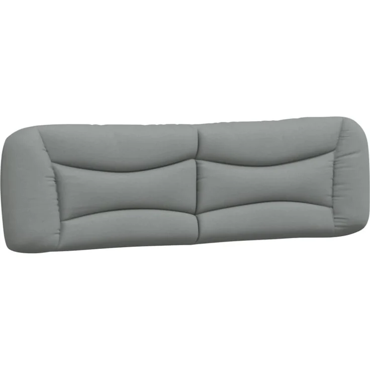 vidaXL Kopfteil-Kissen Hellgrau 180 cm Stoff 374600 – Bild 6