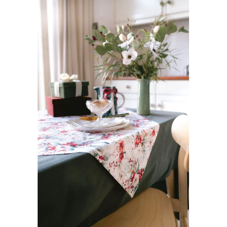 Ambiente® Kochschürze Winter berries, (1-tlg, 1-teilig), Küchenschürze Nackenband ca. 70x85cm Baumwolle – Bild 4