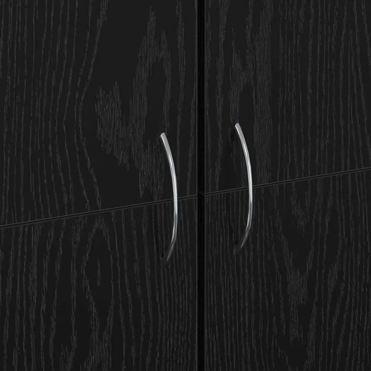vidaXL Büroschrank Schwarz Eichen-Optik 60 x 32 x 152,5 cm 3365560 – Bild 11
