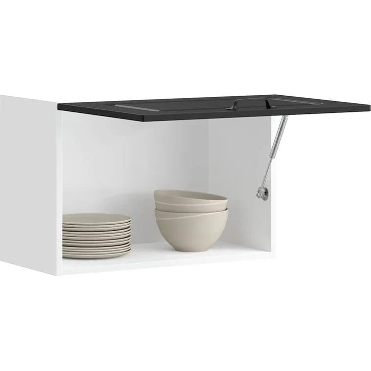vidaXL Küchen-Hängeschrank Kalmar Schwarz Holzwerkstoff 853598 – Bild 1