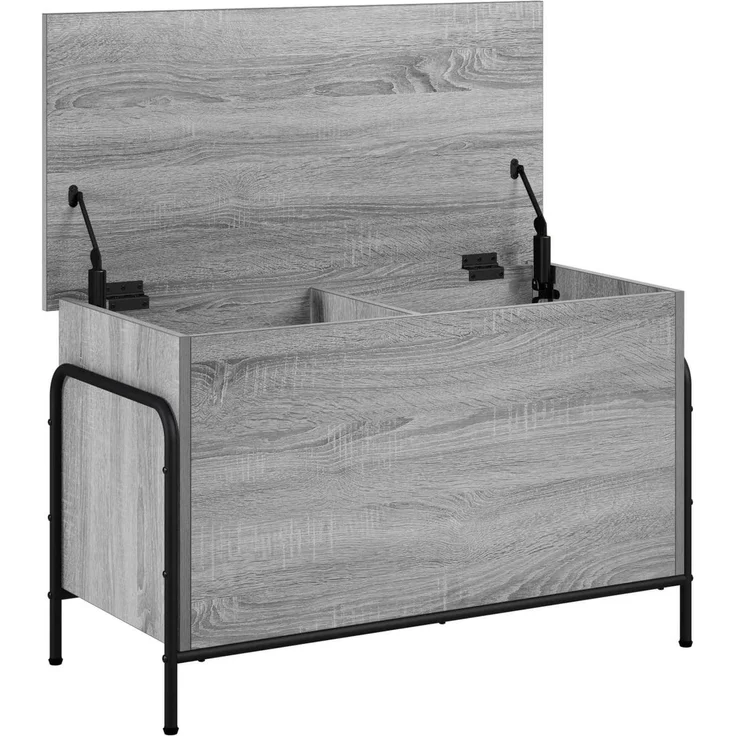 vidaXL Aufbewahrungsbox Sonoma-Grau 80 x 40 x 49,5 cm Holzwerkstoff 8013677 – Bild 3