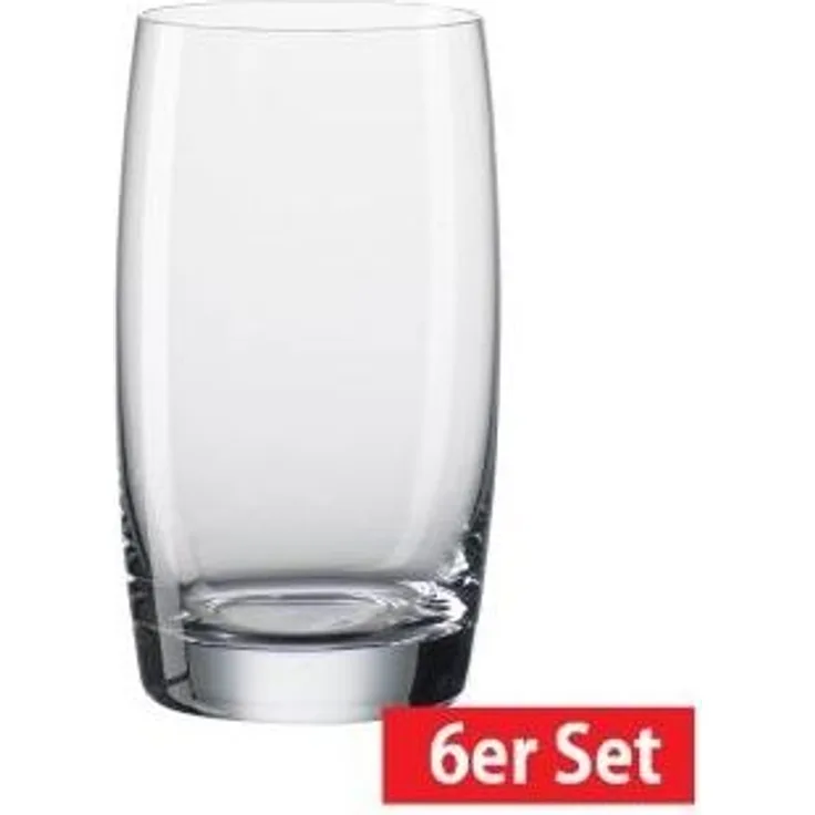 BOHEMIA CRISTAL 6er Set Glas -Longdrinkglas je 380 ml SIMPLY