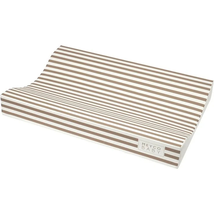 Meyco Wickelunterlage - Stripes - 72 x 85 cm - Tau – Bild 1