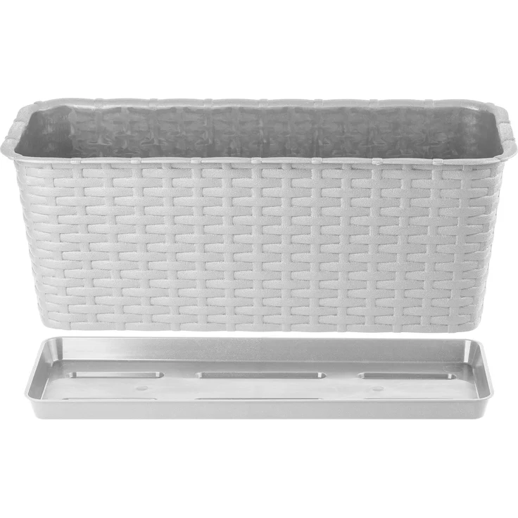 KADAX Blumentopf-Balkon-Pflanzgefäßständer 40 cm grau – Bild 5