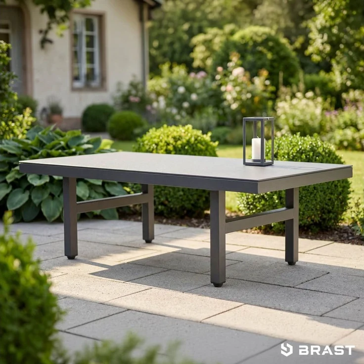 BRAST Gartenlounge-Set Aluminium Adria, viele Varianten & Module, (Loungemöbel Essgruppe Gartenmöbel, bis zu 5 Personen, Sofa Sessel Tisch), Loungetisch – Bild 1