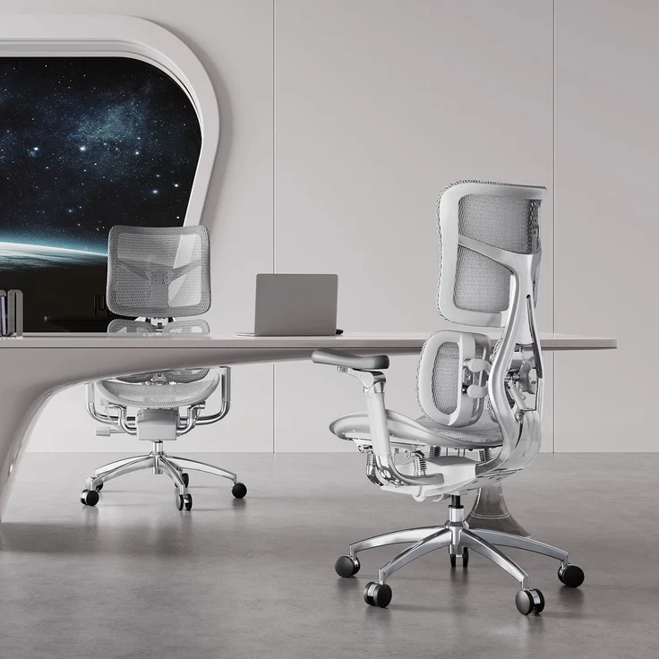 Sihoo 'Doro S300' ergonomischer Schreibtischstuhl, 124,5 x 76 cm, in Grau – Bild 11