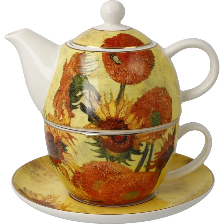 Goebel / Vincent van Gogh - Sonnenblumen,Tea for One,Sonnenblumen,15,5cm x 15,5cm x 15,5cm / New Bone China / 15,5cm x 15,5cm x 15,5cm – Bild 1