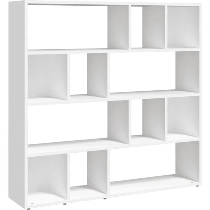 vidaXL Bücherregal/Raumteiler Weiß 105x24x102 cm 823245 – Bild 2