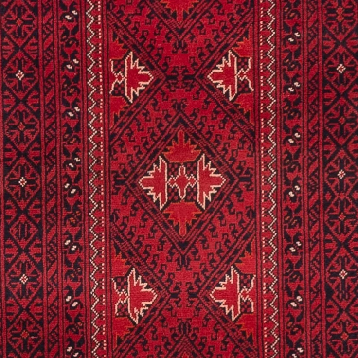 Läufer Afghan - 388 x 77 cm - rot – Bild 2