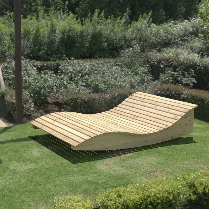Gartenliege Himmelssofa "Pool-Moni" (Lärche) 120cm