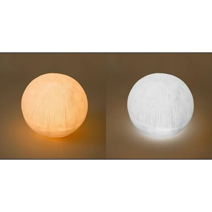 esotec LED Gartenleuchte Solarkugel White Ball D=26cm Sandsteinoptik 2700K/7500K Garten 102688, LED fest integriert – Bild 4