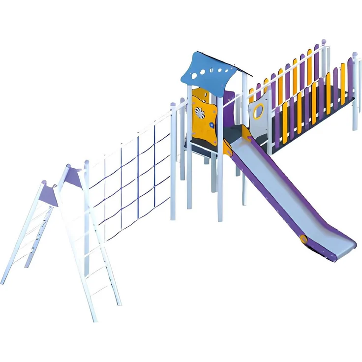Xlmoebel Spielturm Abenteuerzone, Multifunktionaler Holzspielplatz mit Klettermöglichkeiten, Hergestellt in Europa