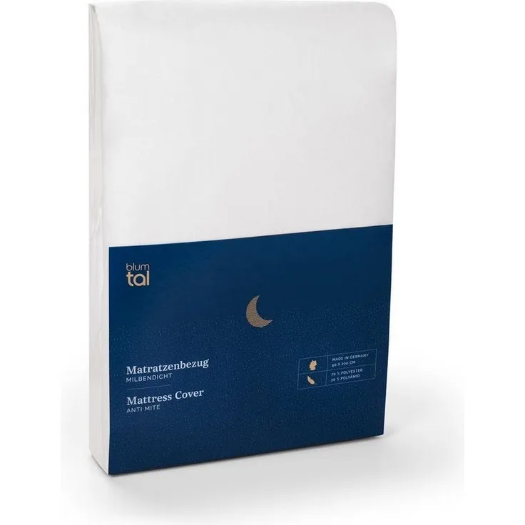Matratzenschutzbezug für Allergiker, Topper Bezug Blumtal, Milbenbezug, Encasing, atmungsaktiv und wasserdicht