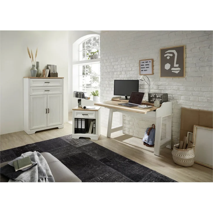 InnoStyle Rollcontainer JASMIN mit 1 Schubkasten Pinie weiß Nachbildung 54x39x62 cm – Bild 5