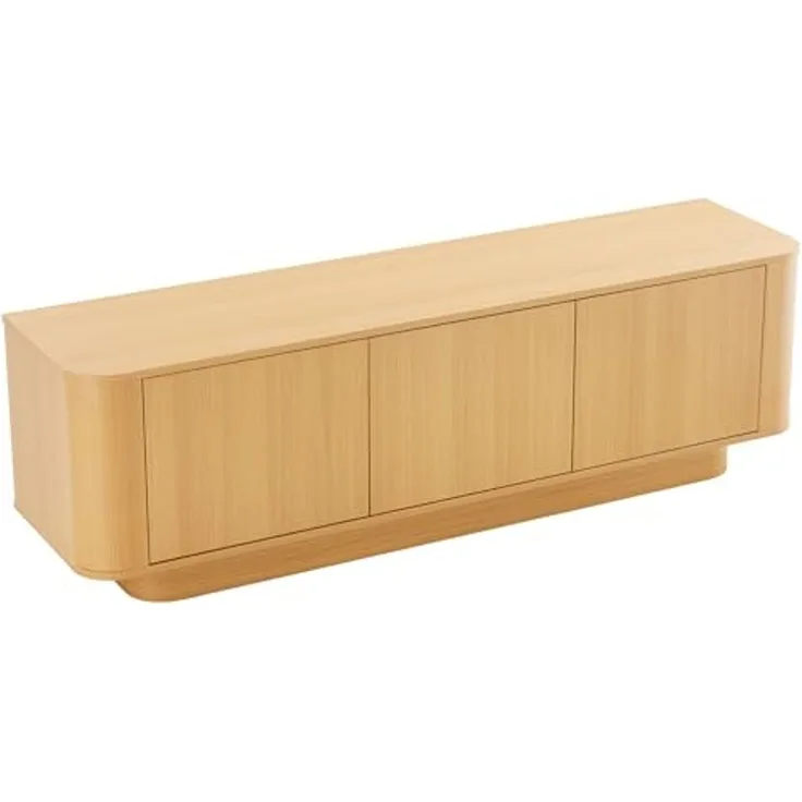 riess-ambiente TV-Board VALHALLA WOOD 160cm natur – Eiche, Furnier, Push-to-open, modern (Einzelartikel, 1 St), edles Lowboard mit Stauraum (4 Fächer) – ideal für moderne Wohnzimmer