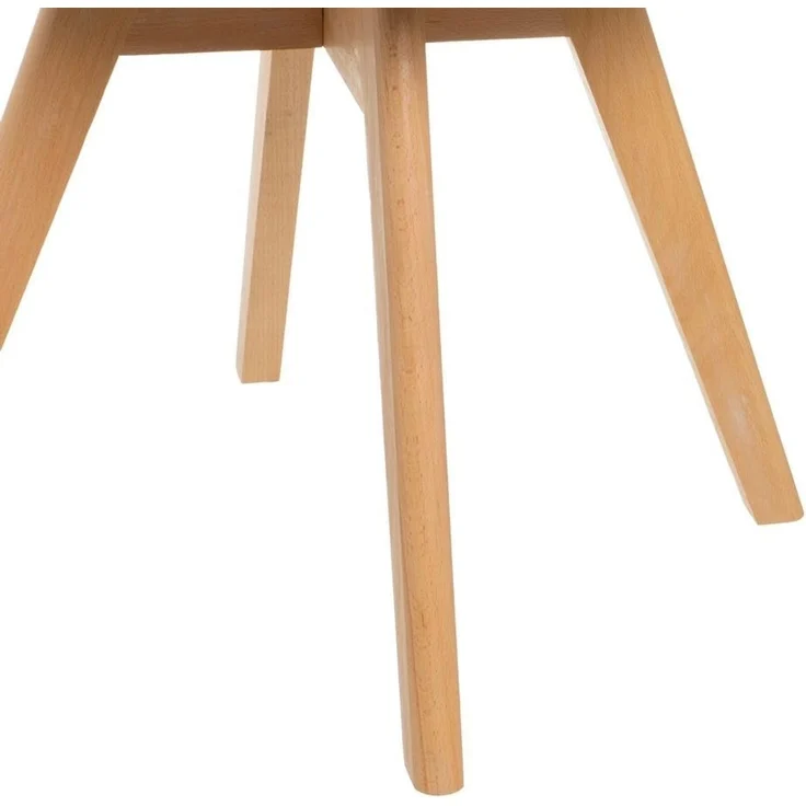 Set mit 4 Stühlen aus PP und Holz in Weiß und Natur – Bild 3