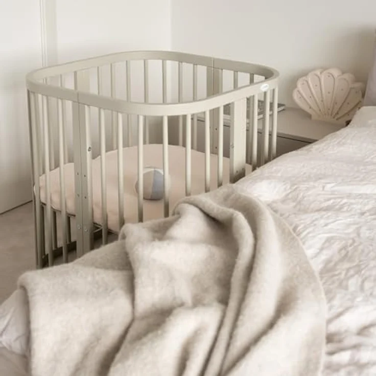 Waldin Kombibett - W2 7-in-1 - Olive Grün - Material: massiv Buchenholz - Babypark. de – Bild 7