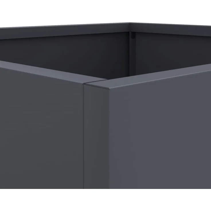 vidaXL Pflanzkübel Anthrazit 49x47x46 cm Stahl 841563 – Bild 8