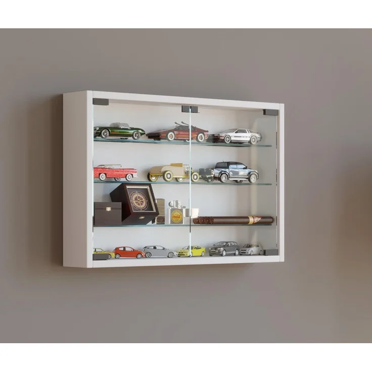 VCM Wandvitrine Mandosa 912945 Weiß H. 40 x B. 60 x T. 10 cm – Bild 2