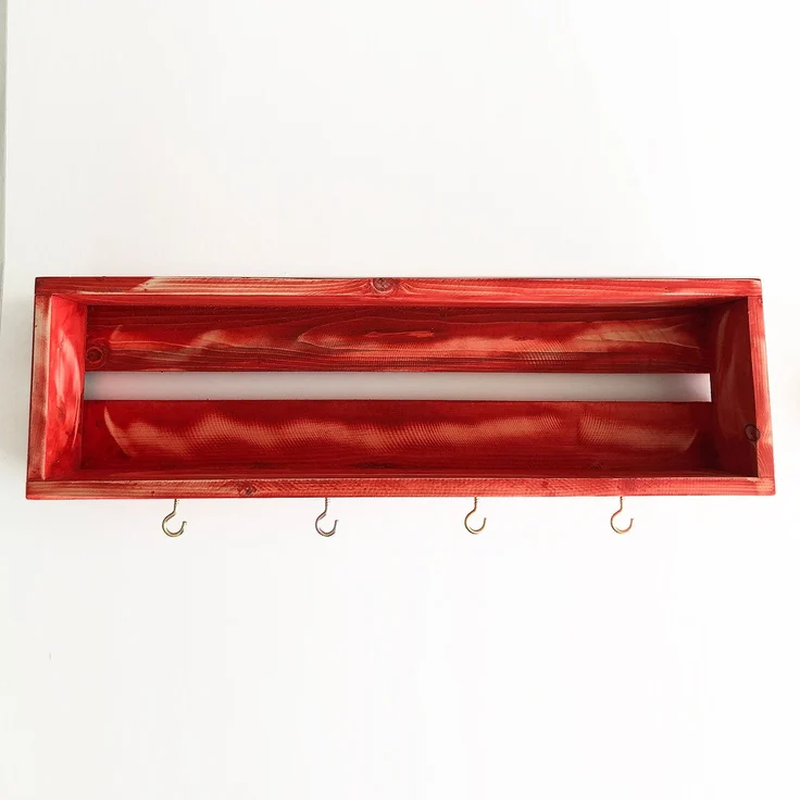 Skye Decor 'Raf212' Küchenregal, Rot, 70 x 21 x 10 cm – Bild 3