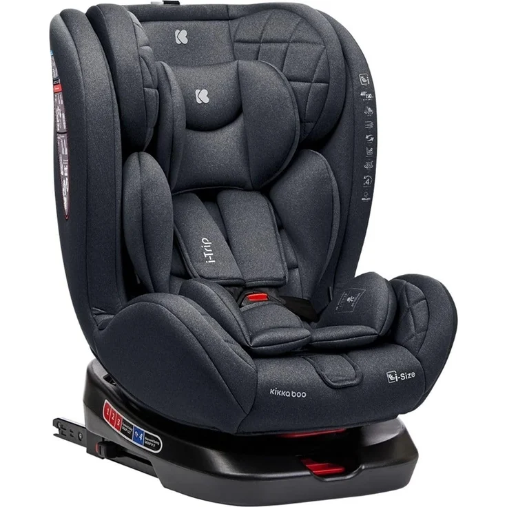 Kikkaboo Kindersitz i-Trip i-Size (40-150 cm) Gruppe 0+/1/2/3 verstellbar Isofix grau – Bild 2