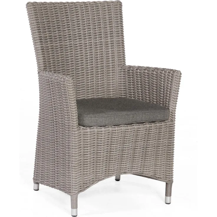 Sonnenpartner Garten-Sessel Ikarus Aluminium mit Polyrattan stone-grey Gartenstuhl