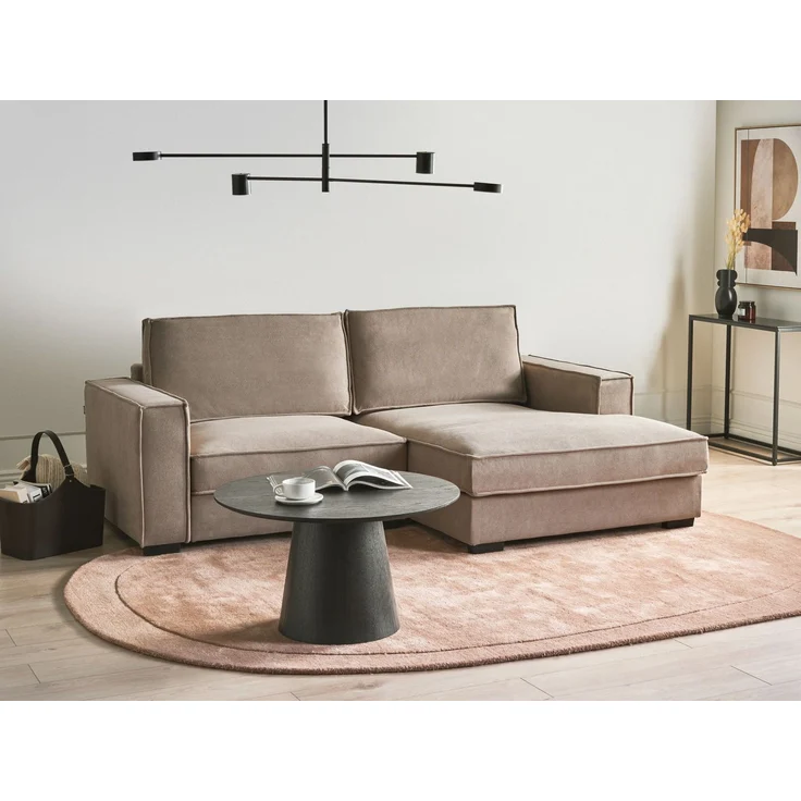 Ecksofa KOLDING Stoff Taupe linksseitig – Bild 3
